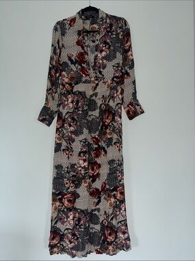 Roolee Floral V-Neck Maxi Dress